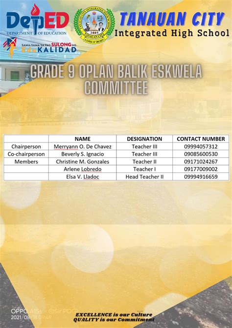 DepEd Tayo Tanauan City Integrated HS .
